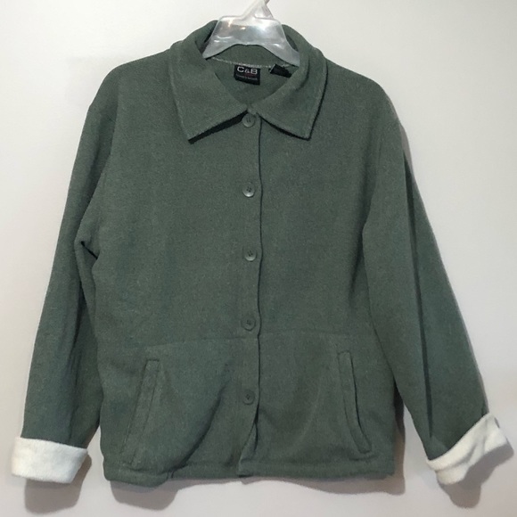 C&B Sport Button Down Jacket Sz L - Picture 1 of 5